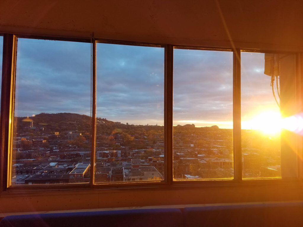 View of Mile End from an office window