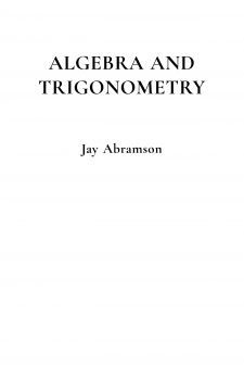 Trigonometry book cover