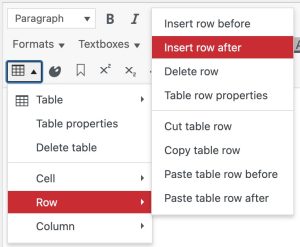 Table dropdown. Description below.